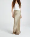 Beryll Helena Silk Skirt In Caramel In Brown