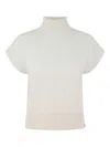 Beryll High-neck T-shirt In Metallic