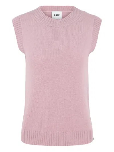 Beryll Round-neck Sleeveless Top In Pink