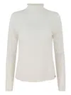 Beryll Turtleneck Long-sleeve Top In White