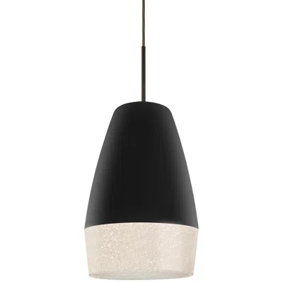 Besa Abu 12 7 1/2" Wide Bronze And Black Mini Pendant Light