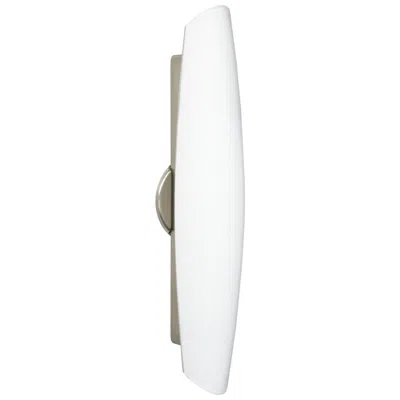 Besa Aero 21" High Opal Matte/satin Nickel Led Wall Light - Made To Order In White