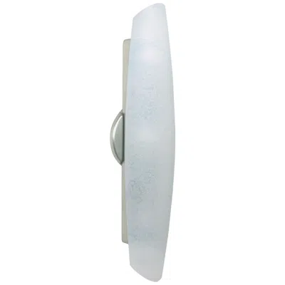 Besa Aero 21" High Stucco/satin Nickel Wall Sconce - Made To Order In White