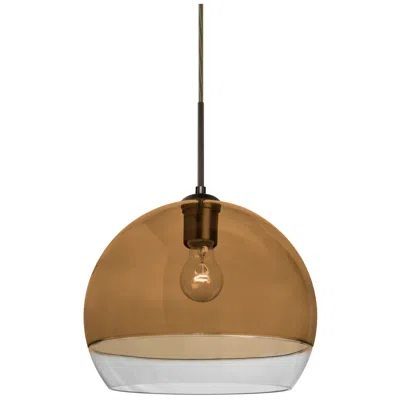 Besa Ally 12 Pendant 11.75 Wide Bronze Finish In Brown