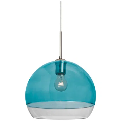 Besa Ally 12 Pendant Coral Blue/clear