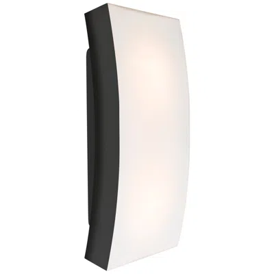 Besa , Billow 15 Outdoor Sconce, Opal/black, Black Finish, 2x60w Medium Base In Multi
