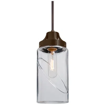 Besa Blink Pendant 4.375 Wide Bronze Finish In Brown