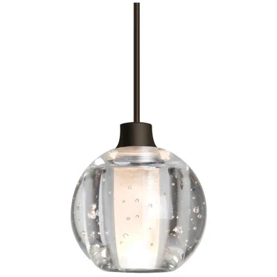 Besa Boca 5 Pendant 4.5 Wide Bronze Finish - Made To Order In Black