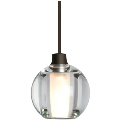 Besa Boca 5 Pendant 4.5 Wide Satin Nickel Finish In Black