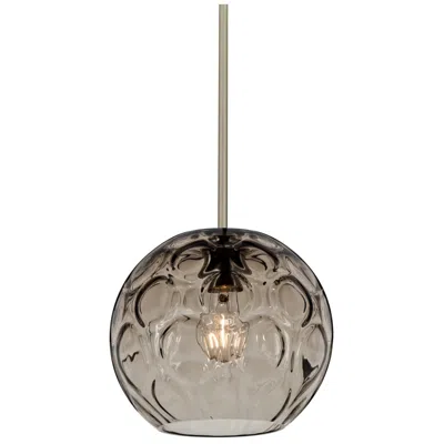 Besa Bombay Pendant 9.8 Wide Satin Nickel Finish - Made To Order