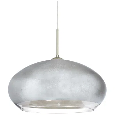 Besa Brio 14 Pendant 13.75 Wide Satin Nickel Finish - Made To Order