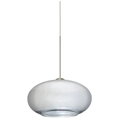 Besa Brio 6 3/4" Wide Silver Foil Pendant - Made To Order