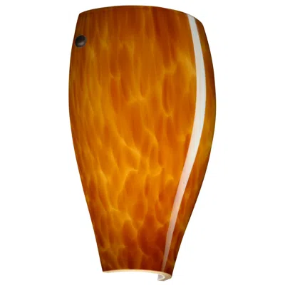Besa Chelsea 11" High Amber Cloud/bronze Wall Light In Brown