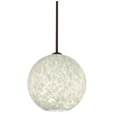 Besa Coco 12 Pendant 11.75 Wide Bronze Finish - Made To Order In White