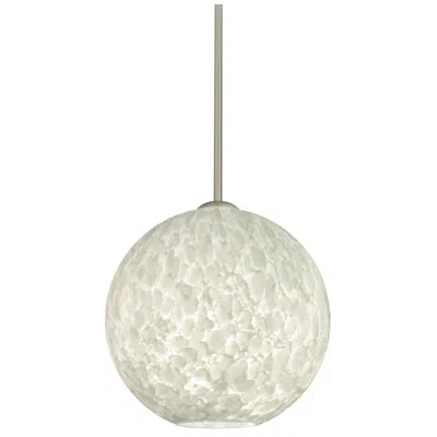 Besa Coco 12 Pendant 11.75 Wide Satin Nickel Finish - Made To Order