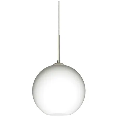 Besa Coco 8 Pendant 7.875 Wide Bronze Finish - Made To Order In White