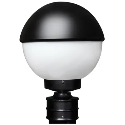 Besa Costaluz 13 1/4" High Black/opal Outdoor Post Light - Made To Order