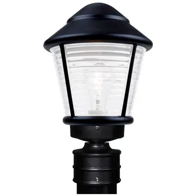 Besa Costaluz 3100 Series 14" High Black/frost Outdoor Post Light