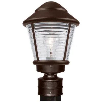 Besa Costaluz 3100 Series 14" High Bronze Outdoor Post Light In Brown