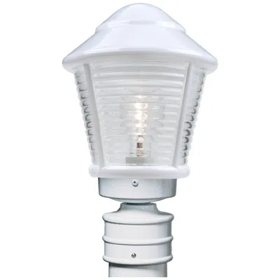 Besa Costaluz 3100 Series 14" High White Outdoor Post Light In Gray