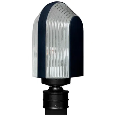 Besa Costaluz 3139 Series 14" High Black Outdoor Post Light In Multi