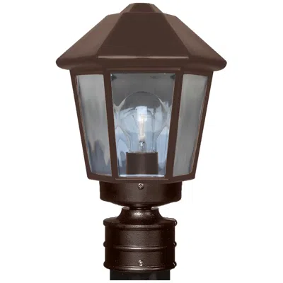 Besa Costaluz 3272 Series 13 3/4" High Bronze Outdoor Post Light In Brown