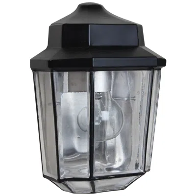Besa Costaluz 9 1/2" High Black Outdoor Wall Light - Made To Order In Multi
