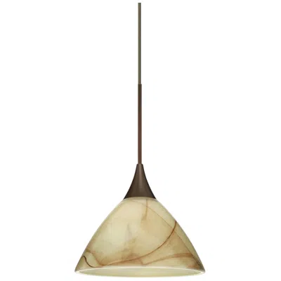 Besa Domi 5" Wide Bronze Mini Pendant - Made To Order