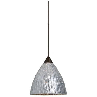 Besa Eve Pendant 5 Wide Bronze Finish - Made To Order In Gray