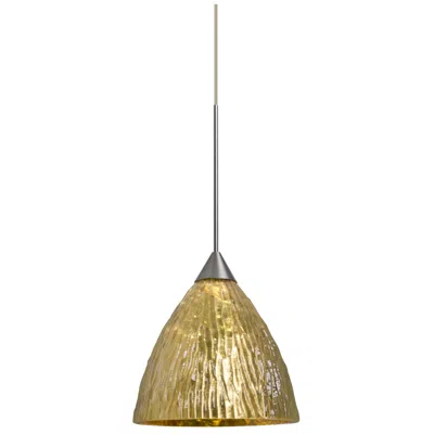 Besa Eve Pendant 5 Wide Gray Finish - Made To Order In Brown