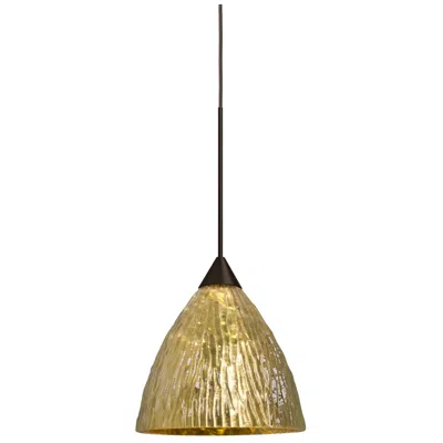 Besa Eve Pendant 5 Wide White Finish - Made To Order In Gold