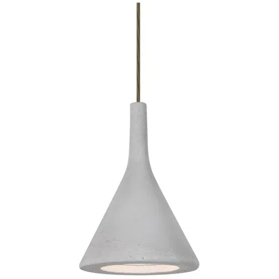 Besa Gala Pendant 6.75 Wide Bronze Finish - Made To Order In Gray