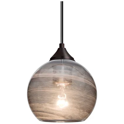 Besa Jilly Pendant 6.5 Wide Bronze Finish In Brown