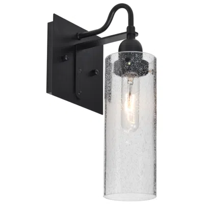 Besa Juni 10 10" High Clear Bubble/black Wall Sconce - Made To Order In White