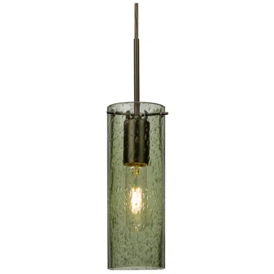 Besa Juni 10 3 1/2" Wide Moss Green Glass Mini Pendant