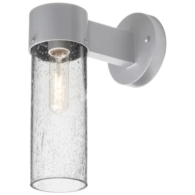 Besa Juni 10" Clear Bubble/silver Outdoor Sconce
