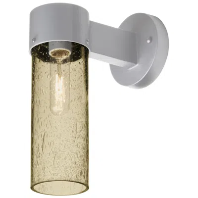 Besa Juni 10" Latte Bubble/silver Outdoor Sconce In Gold