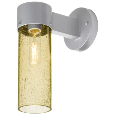 Besa , Juni 10 Outdoor Sconce, Gold Bubble, Silver Finish, 1x60w Medium Base