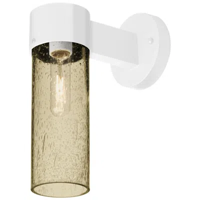 Besa , Juni 10 Outdoor Sconce, Latte Bubble, White Finish, 1x60w Medium Base In Multi