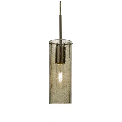 Besa Juni 10 Pendant 3.5 Wide Satin Nickel Finish In Brown