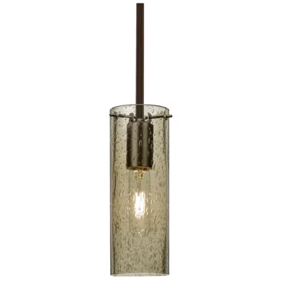 Besa Juni 10 Pendant 3.5 Wide Satin Nickel Finish - Made To Order In Green