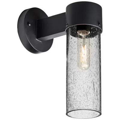 Besa Juni 14 1/4"h Black Clear Bubble Wall Sconce - Made To Order