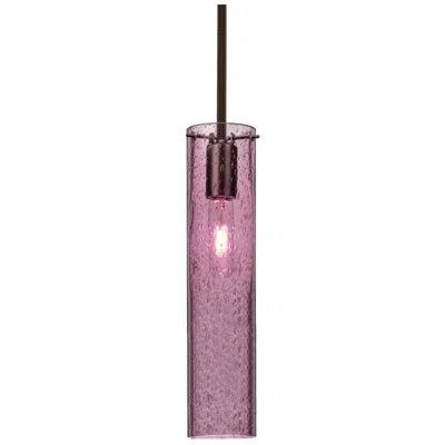 Besa Juni 16 Pendant 3.5 Wide Bronze Finish - Made To Order In Pink