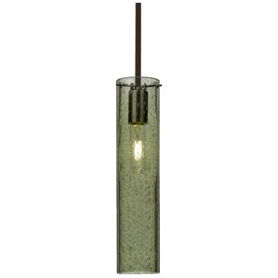Besa Juni 16 Pendant 3.5 Wide Bronze Finish - Made To Order In Green