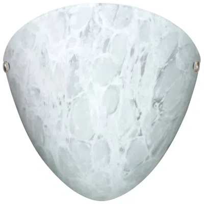 Besa Kailee 9 1/2" High Carrera/satin Nickel Wall Light - Made To Order In White