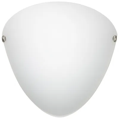 Besa Kailee 9 1/2" High Opal Matte/satin Nickel Wall Sconce - Made To Order In White