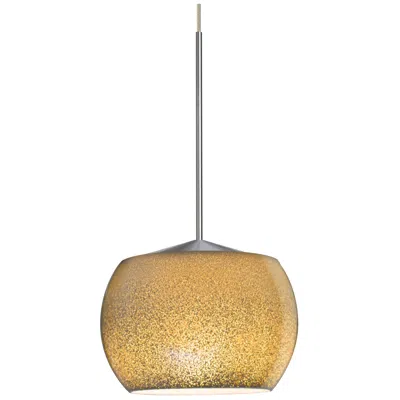Besa Keno Pendant 4.25 Wide Gray Finish - Made To Order In Brown