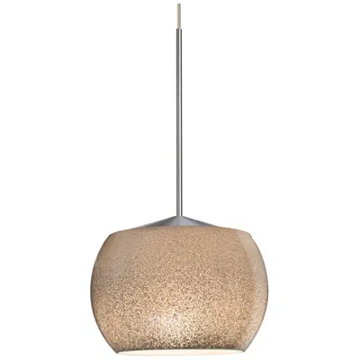 Besa Keno Pendant 4.25 Wide Satin Nickel Finish - Made To Order