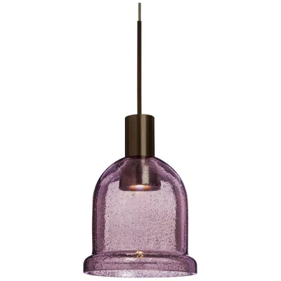 Besa Kiba Pendant 3.5 Wide Bronze Finish - Made To Order In Purple