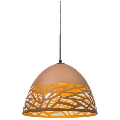 Besa Kiev 12 1/2" Wide Copper/bronze Led Pendant